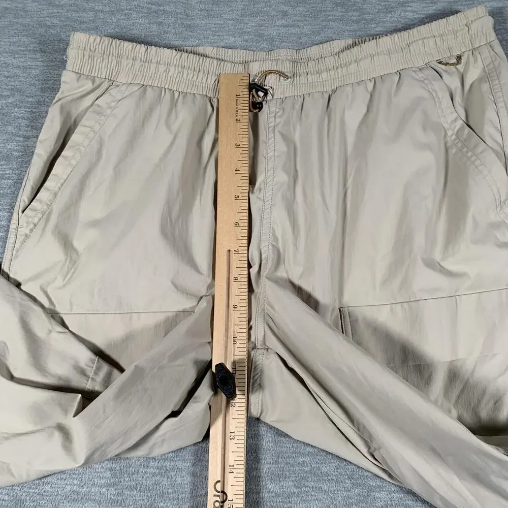 REI Co-op Pants Mens Large Beige Jogger Elastic Waist Cargo Hiking Stretch